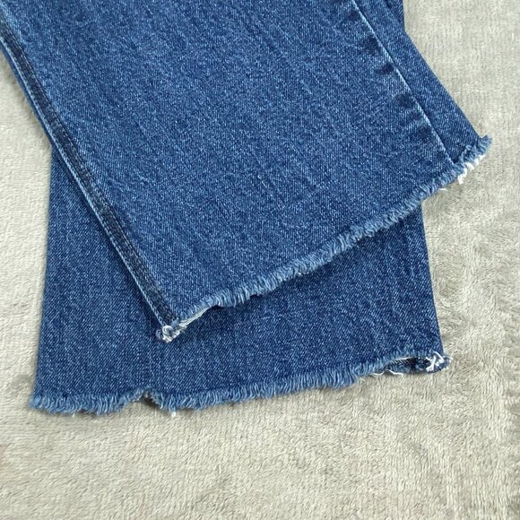 Vintage Diesel Industry Baggy Jeans 33 Blue Denim All Day Comfort Distressed Hem - Picture 11 of 14